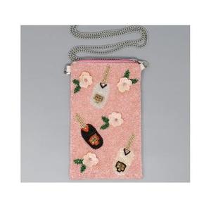 Beaded Flamingo Coin Purse Zipper Closure Handmade <b>Mini</b> Bohemian Style Unisex - Product Image 3