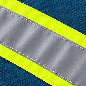Chaleco de Seguridad Reflectante de Alta Visibilidad Iron Mark para Hombre, Color Verde Azulado, Ropa de Trabajo de Alta Visibilidad con Bolsillos con Cremallera - Product Image 6