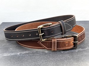 Ceinture en cuir floral Western Cowgirl avec boucle brodée, outillée et incurvée, finition antique, peinte à la main, prix de gros - Product Image 2