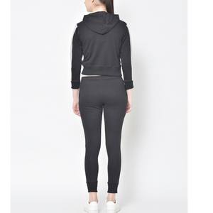 Women Custom Tracksuit Set Two Piece Crop <b>Hoodie</b> Jogger Pants Sportswear Athletic Outfit Fashion Activewear Set Formal Front - Product Image 5