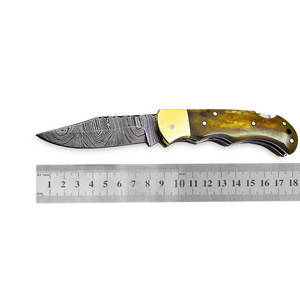 Cuchillo Plegable de Bolsillo THEWIZ CRAFTS TW-FK-003, Hoja de Acero 440C, Mango de Madera, Grado Industrial, para Exteriores, OEM, EDC, Camping - Product Image 5