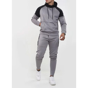 Conjunto de Sudadera con Capucha y Pantalón de Chándal para Hombre, Cortavientos, con Lavado Ácido y Bloques de Color Camuflaje, Venta al por Mayor, Ropa Deportiva Casual Personalizada - Product Image 6