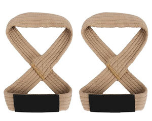 Sangles de poignet de fitness antidérapantes tressées avec coussinet de poignet rembourré pour l'entraînement de performance avec barre et haltères - Product Image 2