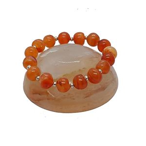 Crystal <b>bracelet</b> <b>Red</b> carnelian Round Tumbled <b>Bracelet</b> Beads 8mm Stone Crystal Gemstone Fashion Jewelry Men and Women Gift Ene - Product Image 2