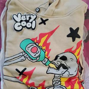 Top vente 100% coton pull polaire à capuche imprimé personnalisé XS hiver Streetwear brodé poches kangourou lettre bouffante - Product Image 6