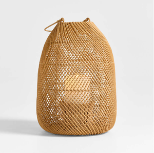 Lámpara de Ratán Tejida a Mano, Materiales Naturales Rústicos, Diseño Elegante, Lámpara Decorativa Ecológica para Decoración del Hogar, Arte Bohemio - Product Image 2