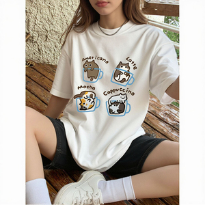 Camiseta Casual Personalizada para Mujer, Camiseta Económica con Serigrafía, Camiseta Transpirable para Mujer - Product Image 4