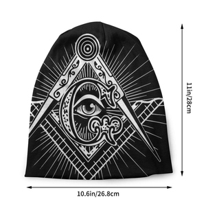 หมวกบีนนี่อะคริลิคถักลาย Blue Lodge ลายดวงตาแห่งพระเจ้าแห่งความอุทิศ หมวกกันหนาวสำหรับฤดูหนาว ขายส่ง - Product Image 3
