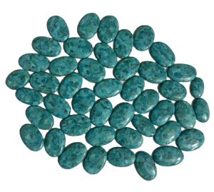 อัญมณีทรงหลังเบี้ยทองแดงสีฟ้าธรรมชาติรูปทรงและขนาดต่างๆสำหรับทำเครื่องประดับอัญมณี - Product Image 3