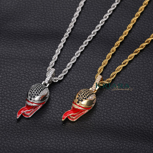 Pendentif Tête de Serpent Venom en Argent 925, Moissanite Ronde Taille Brillant, Plaqué Rhodium, Bijou Unisexe Thème Animal Hiphop - Product Image 3