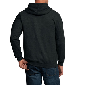 Sudadera con capucha de forro polar con cremallera para hombre, de gran tamaño, cálida para invierno, mezcla de algodón - Product Image 6