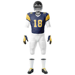 Uniformes de Fútbol Americano Personalizados, Transpirables, Color Personalizado, Manga Corta, Antibacterianos, de Secado Rápido - Product Image 5