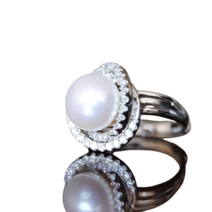 Ripple <b>Ring</b> for Women Elegant Silver Color Wave Design Fashion Jewelry Adjustable Statement Finger <b>Ring</b> Premium Gift Accessory - Product Image 1