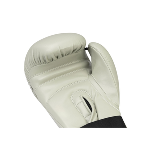 Gants de boxe en cuir gris clair, à doigts entiers, avec fermeture à lacets au poignet, pour adultes, unisexe, pour arts martiaux - Product Image 5