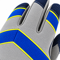 Gants de football antidérapants renforcés, respirants, à enfiler, avec sangle de poignet réglable (paire)