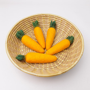Felt & Yarn Wool Easter Carrot-Handmade Child-Friendly Easter Basket & Table Decor - Product Image 6