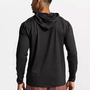 Sudadera deportiva personalizada para entrenamiento en el gimnasio, sudaderas con capucha ligeras lisas en blanco para hombre - Product Image 2