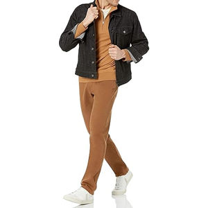 กางเกงยีนส์ทรงตรงสำหรับผู้ชายทรงคลาสสิกสไตล์ลำลองสไตล์สตรีททรงสลิมฟิตกางเกงยีนส์สีน้ำเงินซักสีสไตล์เรโทรสำหรับผู้ชาย - Product Image 4