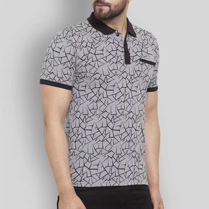 Chemise pour homme de qualité supérieure, couleur unie, 100% coton, séchage rapide, manches courtes, vêtements de golf décontractés d'été - Product Image 5