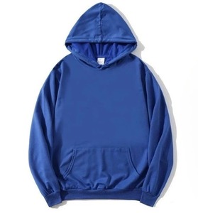 Sudadera con Capucha para Hombre, Color Sólido, Felpa Francesa, Bordada, Informal, para Invierno, Talla Grande, Corte Regular, Manga Regular - Product Image 1