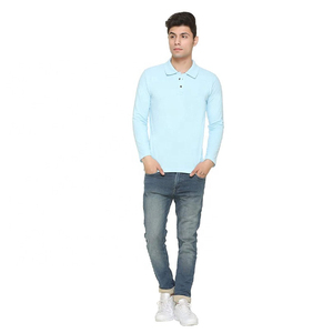 Polo à manches longues personnalisé pour homme, col contrastant, polo de sport, rugby, golf, UPF, vêtements d'extérieur, OEM, polos athlétiques à manches longues - Product Image 5