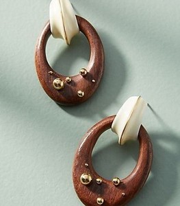 Boucles d'oreilles pendantes géométriques en bois rétro, légères, style bohème, pour un usage quotidien et décontracté, bijoux festifs classiques pour femmes - Product Image 4