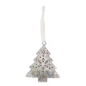 Modern Arrival High Quality Silver Painted <b>Christmas</b> Hanging Aluminum Ornament Decoration Tree Home Party Holiday <b>Gift</b> Piece - Product Image 1