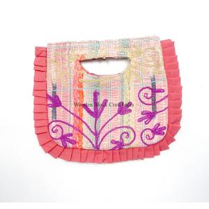 Indian Fashion Bohemian Style Designer Women kantha Clutch Messenger Shoulder Bag Handmade Lightweight Large Travel Daily - Product Image 1
