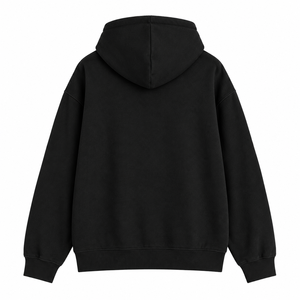 Custom Full-Face Zipper <b>Hoodie</b> Oversized Regular Fit Solid Color Casual Fleece <b>Hoodie</b> with Pockets Autumn Wear - Product Image 4