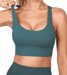 Sujetador Deportivo de Yoga para Mujer, Soporte Medio, Acolchado Suave, Sujetador Deportivo para Entrenamiento, Fitness, Yoga, Correr, Ropa Interior Cómoda - Product Image 1