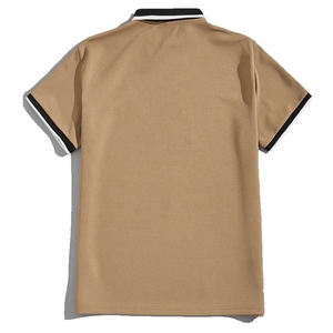 Camisa de Golf para Hombre, Verano 2025, Color Sólido, Logotipo Personalizado Bordado, Talla Grande, 100% Algodón, Antiarrugas, con Bolsillo, Casual, OEM, Alta Calidad - Product Image 4