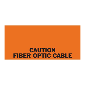 Brady Caution <b>Heat</b>-<b>Resistant</b> Fiber Optic Cable Self-<b>Adhesive</b> Warning Label Strong Adhesion Durable Construction for Cable Areas - Product Image 2