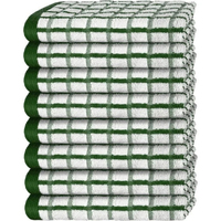 Serviette de cuisine jacquard tissée 28x40cm 100% coton teint en fil couleur unie écologique séchage rapide compressée pour la maison et la restauration