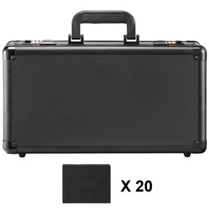 Scatola porta carte sportive graduate PSA da 108 scomparti con serratura codificata, divisori in schiuma, 4 slot e borse speciali - Product Image 1