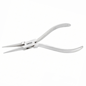 High Quality <b>Long</b> Chain <b>Nose</b> Pliers 140mm Plain Handle Stainless Steel Handmade Jewelry Craft Tool Jewelry Bench Tool Equipments - Product Image 1