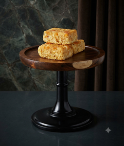 Présentoir à gâteaux en bois fait main, plateau de service pour desserts et snacks, idéal pour mariages et fêtes, taille et finition personnalisables, ensemble de présentation circulaire - Product Image 1