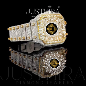 Reloj JUSTHIRA Personalizado Unisex de Lujo, Deportivo, Ejecutivo, con Correa de Acero, Movimiento de Cuarzo, Esfera Cuadrada de 41 mm, al Mejor Precio para Fiestas - Product Image 3