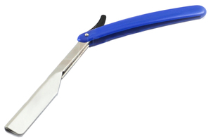Wholesale High Quality Barber <b>Shaving</b> Razor Sliding Blade Holder Folding Stainless Steel Handle With Custom Logo Barber Razor - Product Image 2