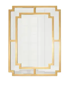 Hot Selling Modern Square <b>Gold</b> Iron <b>Wall</b> <b>Mirror</b> - Product Image 1