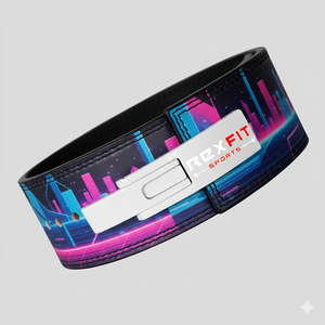 เข็มขัดยกน้ำหนัก Rexfit Sports Professional Lever พร้อมโลโก้สั่งทำ ผลิตจากโพลีเอสเตอร์และไนลอน น้ำหนักเบา ช่วยพยุงหลังสำหรับยกน้ำหนัก - Product Image 4