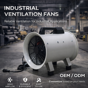 OEM/ODM High Velocity <b>Electric</b> Axial Flow Industrial Ventilation <b>Fan</b> Customizable Motor Speed Mechanical Control-Model GAPIDF000 - Product Image 2