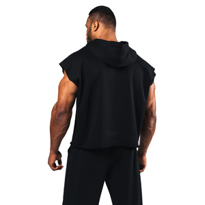 Camiseta Deportiva sin Mangas con Capucha para Hombre, Camiseta de Compresión de Manga Larga para Entrenamiento Físico, Logotipo Personalizado al por Mayor - Product Image 4