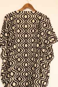 Robe kaftan en coton bohème à coupe décontractée, légère, pour l'été, la plage et les vacances - Product Image 2