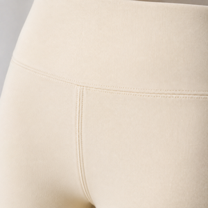 Women High Waist Flare <b>Pants</b> Solid Color Full Length Knitted Breathable Casual Elastic Waist Spandex Polyester <b>Pants</b> - Product Image 3