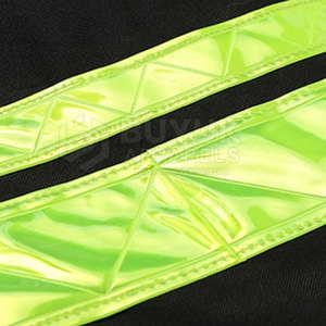 Hi Vis Work <b>Jacket</b> Reflective Windproof Waterproof Breathable 100% Polyester for Road <b>Workers</b> High Visibility Safety Outdoor - Product Image 3