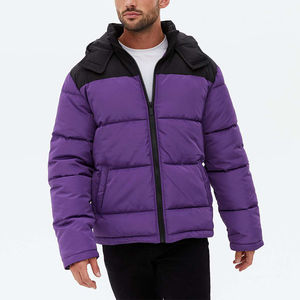 2026 Latest <b>Mens</b> Winter Padded Hooded <b>Jacket</b> Waterproof Breathable Fashion Sports Puffer Outerwear Plus Size OEM Custom Made - Product Image 2