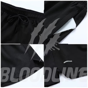 Bermuda en PU camouflage pour homme BLOODLINE, taille mi-haute, taille élastique, style décontracté avec poches - Product Image 6