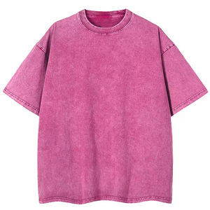 Comfortable New Design Men's Acid Wash Casual Autumn T-Shirts 100% Cotton Quick Dry Breathable Safari Style - Product Image 1