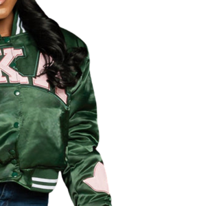 Hunter Green First Flyest <b>Vintage</b> Bomber <b>Jacket</b> <b>Women</b> Embroidered Varsity Casual Streetwear Retro Fashion Outerwear Cotton - Product Image 3