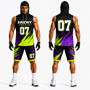 SINEWY - Conjunto de Uniforme de Fútbol Americano Sublimado al 100% en Poliéster, Corte Regular para Jóvenes, Personalizado, 7 V 7, Ajustado, para Todas las Temporadas - Product Image 2